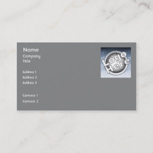 Carte De Visite Affaires simples gris-foncé