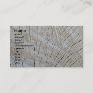 Carte De Visite Affaires sur le bois non fini - quartersawn