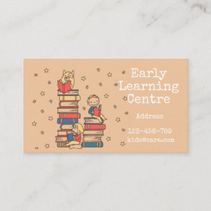 Carte De Visite Affaires tôt d'école maternelle de garde de centre