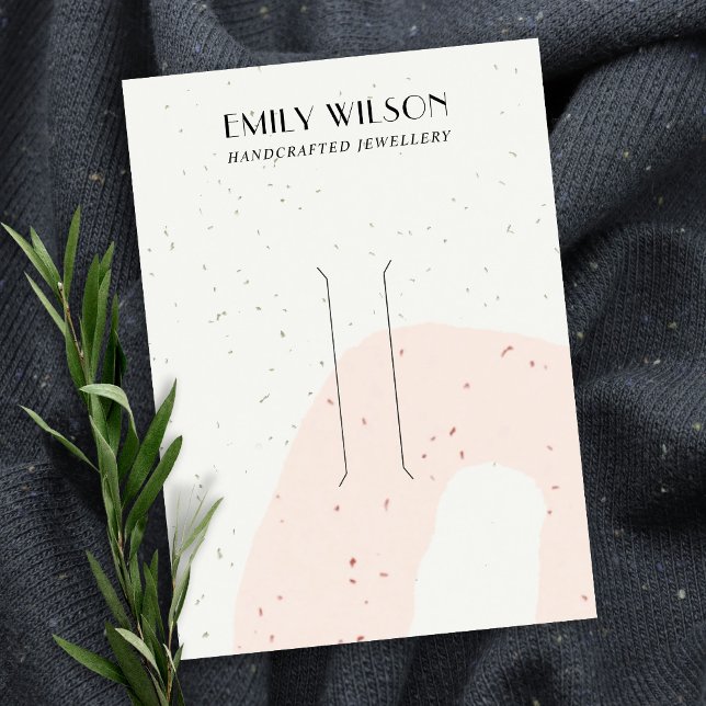 CARTE DE VISITE AFFICHAGE ABSTRAIT DE LA CLIP DE CHEVEUX DE POINTE (Créateur téléchargé)