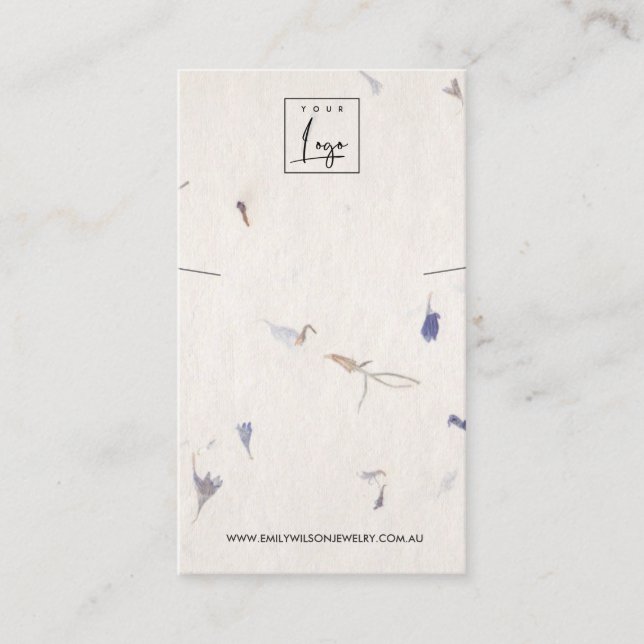 CARTE DE VISITE AFFICHAGE DE BRACELET DE PAPIER À LA MAIN (Devant)