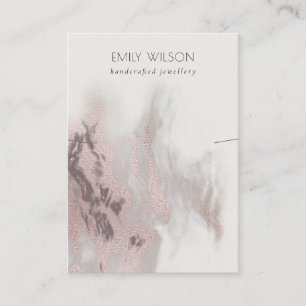 Carte De Visite Affichage de la bande de collier d'agate or Rose A