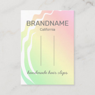 Carte De Visite Affichage des clips de cheveux Rainbow Ombre à d