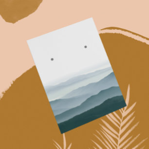 Carte De Visite Affichage en pastel de bijoux de boucle d'oreille