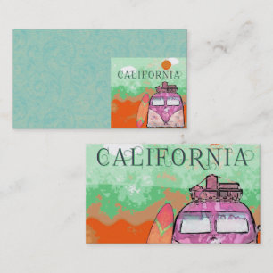 Carte De Visite Affiche de voyage en Californie