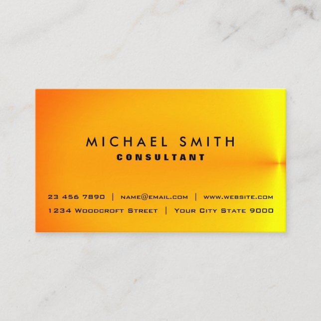Carte De Visite Affiliation Marketing Consulting Golden Marble (Devant)