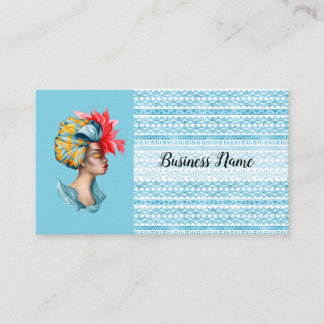 Carte de visite africain de femme