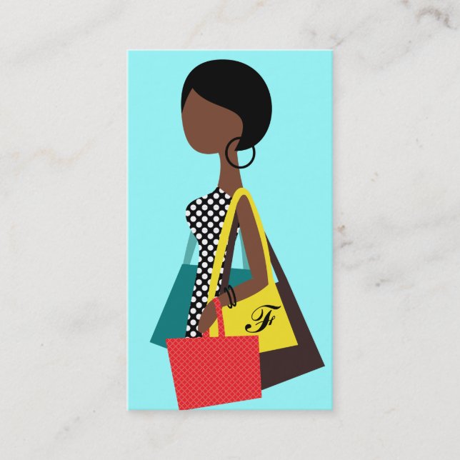 Carte De Visite Afro-américain de 311 de Fashionista sacs à (Devant)