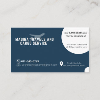 Carte De Visite Agence de voyages