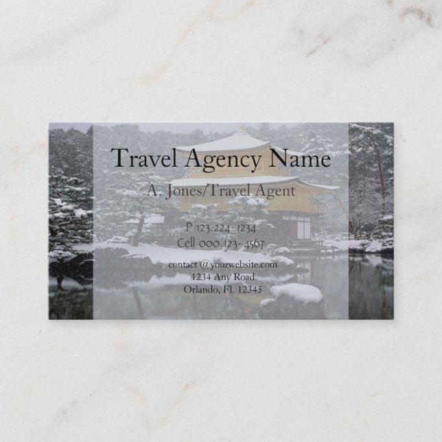 Carte De Visite Agence de voyages (Devant)