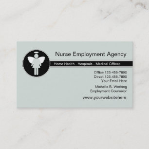 Carte De Visite Agence d'emploi médical