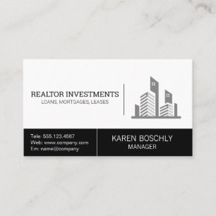 Carte De Visite Agence immobilière   Gestion des biens