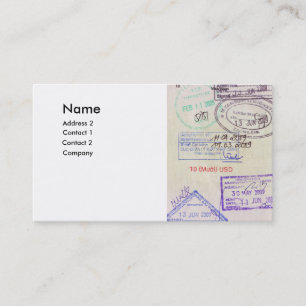 Carte De Visite agences de voyages