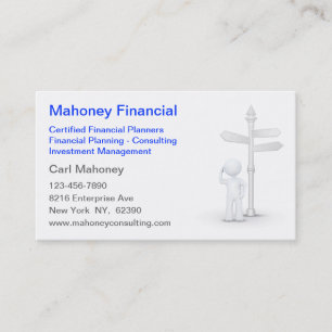 Carte De Visite Agent d'assurance-conseils financiers