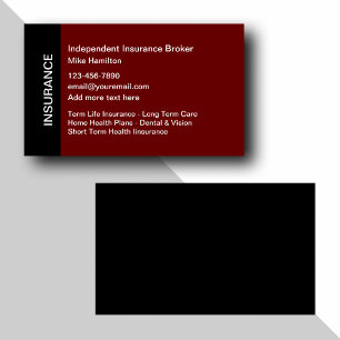 Carte De Visite Agent d'assurance indépendant