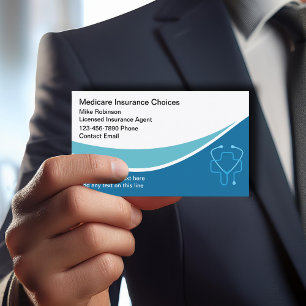 Carte De Visite Agent d'assurance maladie agréé Medicare