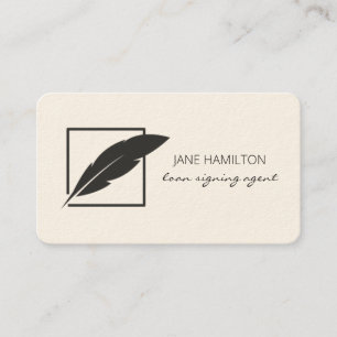 Carte De Visite Agent de signature de prêt notaire