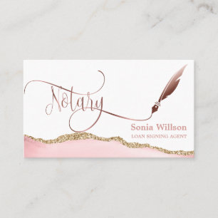 Carte De Visite Agent de signature de prêt notaire Code QR moderne