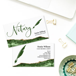 Carte De Visite Agent de signature de prêt notaire professionnel B