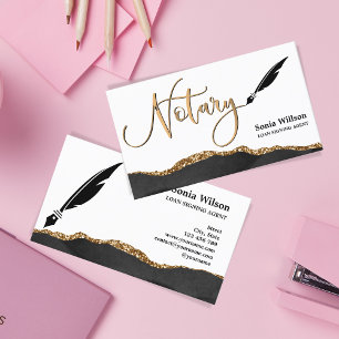 Carte De Visite Agent de signature de prêt notaire professionnel B