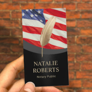 Carte De Visite Agent de signature de prêt notaire Stylo d'or Patr