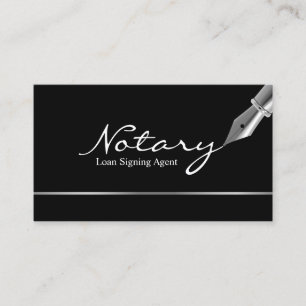 Carte De Visite Agent de signature de prêt notarié