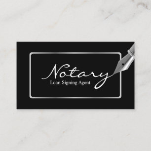 Carte De Visite Agent de signature de prêt notarié