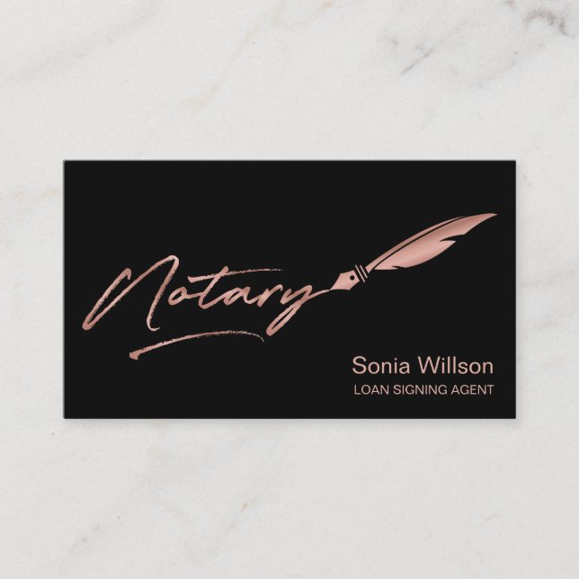 Carte De Visite Agent de signature de prêt public notaire Code QR  (Devant)