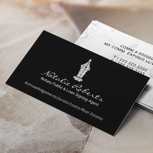 Carte De Visite Agent de signature du prêt public de stylos à diam