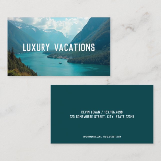 Carte De Visite Agent de voyage (Devant / Derrière)