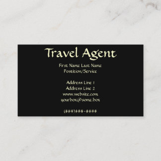 Carte De Visite Agent de voyage