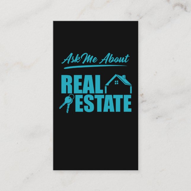 Carte De Visite Agent immobilier courtier investisseur (Devant)