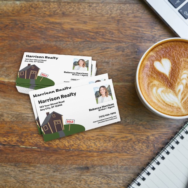 Carte De Visite Agent immobilier / Courtier professionnel (Créateur téléchargé)