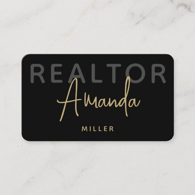 Carte De Visite Agent immobilier de courtier de logos personnalisé (Devant)