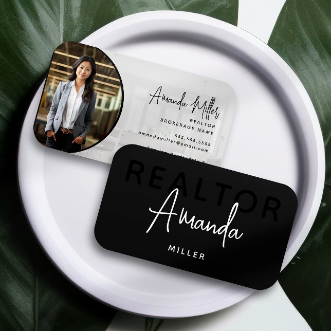 Carte De Visite Agent immobilier de courtier immobilier unique mod (Créateur téléchargé)