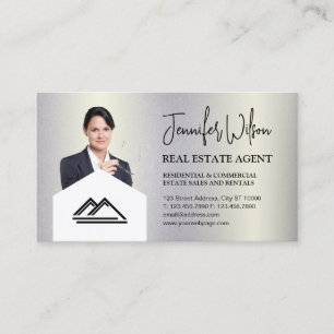 Carte De Visite Agent immobilier de luxe élégant