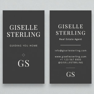 Carte De Visite Agent immobilier de luxe Moderne Élégant