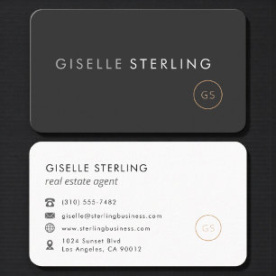 Carte De Visite Agent immobilier de luxe professionnel