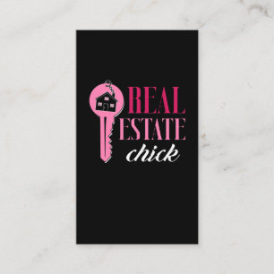 Carte De Visite Agent immobilier Femme Funny Courtier immobilier