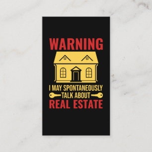 Carte De Visite Agent immobilier Funny Investisseur Humour