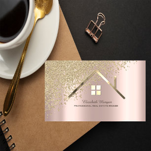 Carte De Visite Agent immobilier Gold House Diamonds