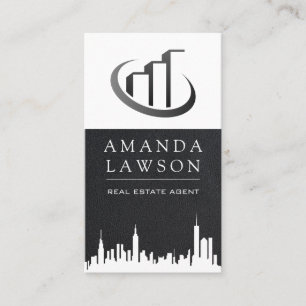 Carte De Visite Agent immobilier   Leather Lux Executive