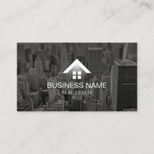 Carte De Visite Agent immobilier Logo d'habitation moderne Courtie