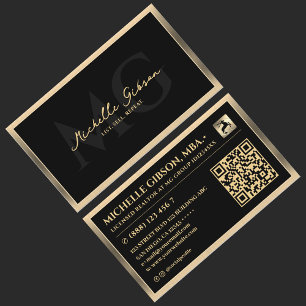 Carte De Visite Agent immobilier minimaliste professionnel Faux bo