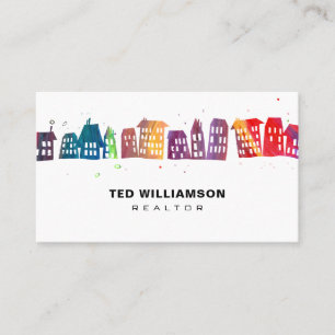 Carte De Visite Agent immobilier moderne de professionnel