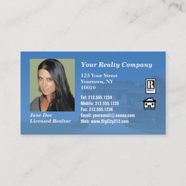 Carte De Visite Agent immobilier PERSONNALISABLE AVANT JÉSUS (Devant)