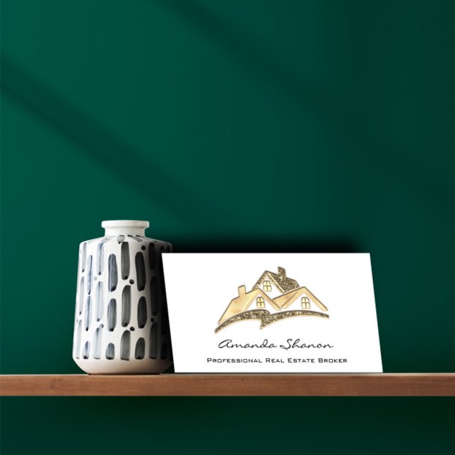 Carte De Visite Agent immobilier professionnel Broker Home Parties (Créateur téléchargé)