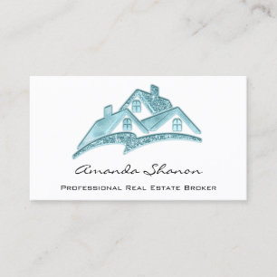 Carte De Visite Agent immobilier professionnel Courtier personnali