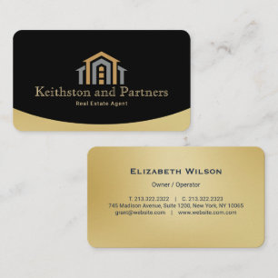 Carte De Visite Agent immobilier professionnel Realtor or moderne