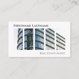 Carte De Visite Agent immobilier QR-Code bâtiments de bureau moder